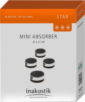 InAkustik 008508 Mini Rezgéscsillapító készlet - Fekete/Szürke (4 db / csomag)