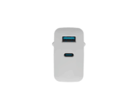 Natec Ribera USB-A / USB-C Hálózati töltő - Fehér (65W)