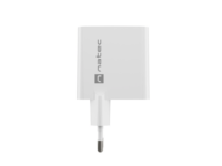 Natec Ribera USB-A / USB-C Hálózati töltő - Fehér (45W)