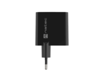Natec Ribera USB-A / USB-C Hálózati töltő - Fekete (45W)