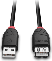 Lindy 42817 USB-A anya - USB-A apa Aktiív hosszabbító kábel - Fekete (5m)
