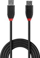 Lindy 42817 USB-A anya - USB-A apa Aktiív hosszabbító kábel - Fekete (5m)
