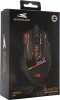 Baracuda MANTA Vezetékes gaming egér - Fekete
