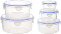 TOO KT-142 Műanyag kerek ételtároló készlet (5 db)
