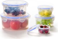 TOO KT-142 Műanyag kerek ételtároló készlet (5 db)