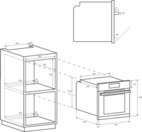 Candy FCM996NRL Beépíthető sütő - Fekete