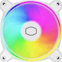 Cooler Master MasterFan MF140 Halo2 140mm PWM ARGB Rendszerhűtő - Fehér