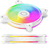Cooler Master MasterFan MF140 Halo2 140mm PWM ARGB Rendszerhűtő - Fehér