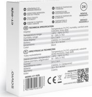 Savio CT-01/B hőmérséklet és páratartalom érzékelő