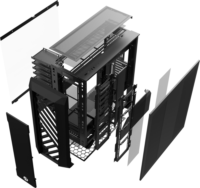 Raijintek Zofos Ultra Számítógépház - Fekete