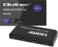 Qoltec 51797 HDMI Splitter (1 PC - 2 Kijelző)