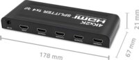 Qoltec 51798 HDMI Splitter (1 PC - 4 Kijelző)
