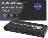 Qoltec 51798 HDMI Splitter (1 PC - 4 Kijelző)