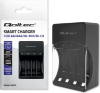 Qoltec 50653 4x R03 AAA / R6 AA NiMH Akkumulátor töltő