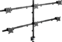 Equip 650160 17"-32" LCD TV/Monitor asztali tartó - Fekete (6 kijelző)