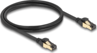 Delock 80248 S/FTP CAT7 Patch kábel 1m - Fekete