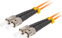 Lanberg FO-STST-MD21-0050-OG optikai patch kábel ST/UPC Duplex 5m - Narancssárga