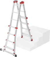 Hailo M80 4x4 lépcsőfokos alumínium létra