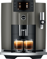 Jura E8 Automata kávéfőző - Sötét Inox