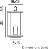 New Garden Siroco 30 Asztali lámpa
