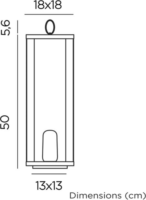 New Garden Siroco 50 Asztali lámpa