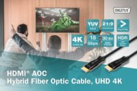 Digitus AK-330125-200-S HDMI 2.0b - HDMI 2.0b Kábel 20m - Fekete