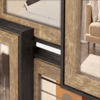 ZEP DA266 Lubecca 52x32 Képkeret - Barna/Fekete