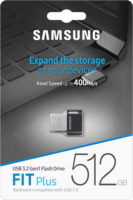 Samsung FIT Plus USB 3.2 512GB Pendrive - Fekete
