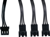 Alphacool 18602 Digitális RGB LED y-kábel 3-szor, JST dugós csatlakozóval - 60cm