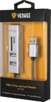 Yenkee YHC 101SR USB 2.0 HUB + Kártyaolvasó (3 port)