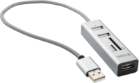 Yenkee YHC 101SR USB 2.0 HUB + Kártyaolvasó (3 port)