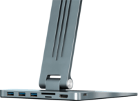 Yenkee YSN 03 TASK 15,6" Laptop állvány + HUB - Ezüst