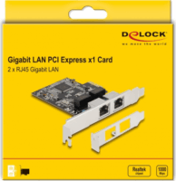 Delock 88615 PCI Express 2x RJ45 Hálózati kártya