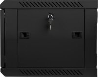 Lanberg 19" fali rack szekrény 6U 600x450mm - fekete