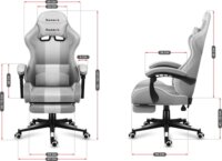 Huzaro Force 4.7 MESH Gamer szék - Fehér