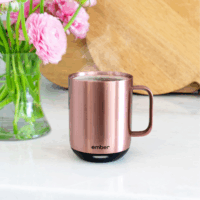 Ember 295ml Akkus Okos Acél / Kerámia Bögre Forró Italokhoz - Rózsaarany