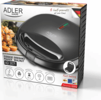 Adler AD 3071 Töltött sütemény készítő 12 darab 1200 Watt - Fekete