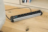 Brennenstuhl Premium-Alu-Line 230V Elosztó 8 aljzatos 3m - Fekete/Szürke