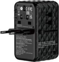 Verbatim 32125 GaN USB-A / 3x USB-C Utazó Hálózati gyorstöltő Adapter 140W - Fekete