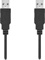 Nedis CCGL60000BK10 USB-A USB-A Összekötő kábel 1m - Fekete