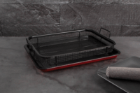 Berlinger Haus BH/7855 Burgundi Tepsi Fém Kosárral