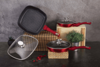 Berlinger Haus BH/6189 Metallic Line Burgundy Edition Serpenyő Készlet (6 darabos)