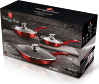 Berlinger Haus BH/6189 Metallic Line Burgundy Edition Serpenyő Készlet (6 darabos)