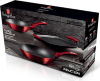 Berlinger Haus BH/1668 Metallic Line Burgundy Edition Serpenyő készlet (5 részes)