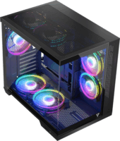 Modecom Volcano Panorama Apex ARGB 7F Számítógépház - Fekete