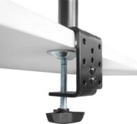 Maclean MC-966 13"-27" LCD TV/Monitor asztali tartó állvány - Fekete (2 kijelző)