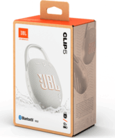 JBL Clip 5 Hordozható Bluetooth hangszóró - Fehér