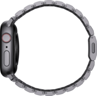 Nomad Apple Watch S4/S5/S6/S7/S8/S9/SE/Ultra Fém Szíj 42/44/45/49mm - Szürke