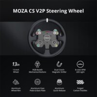 Moza Racing MOZA CS V2P Kormánykerék - RGB/Fekete (PC)
