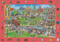 Trefl Spy Guy Kisvárosi nyomozós képkereső puzzle - 100 darabos